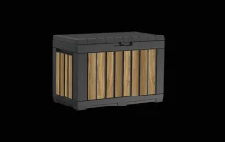 Best Signature 50 Gallon Deck Box - Oak Brown Small Deck Boxes