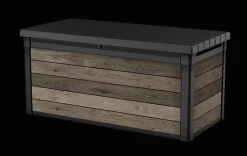 Best Signature 150 Gallon Deck Box - Walnut Brown Large Deck Boxes