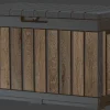 Outlet Signature 50 Gallon Deck Box - Walnut Brown Small Deck Boxes