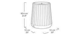 Best Signature Conical Planter - Pine Brown Planters