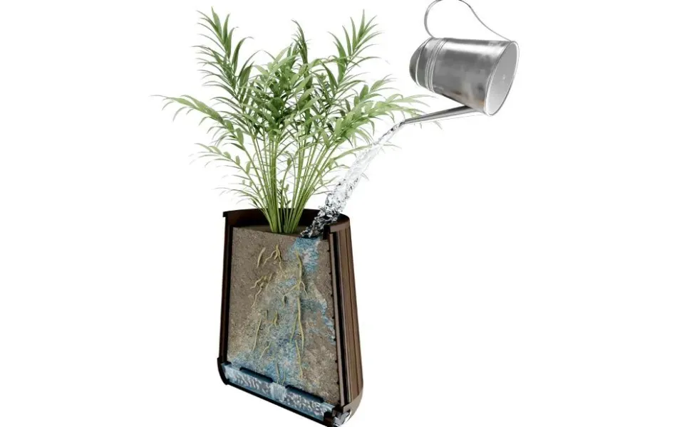 Best Signature Conical Tall Planter - Rosewood Brown Planters