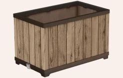 New Signature Rectangular Planter - Pine Brown Planters