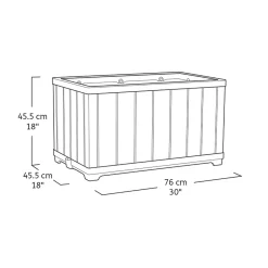 New Signature Rectangular Planter - Pine Brown Planters
