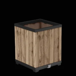 Hot Signature Square Tall Planter - Pine Brown Planters