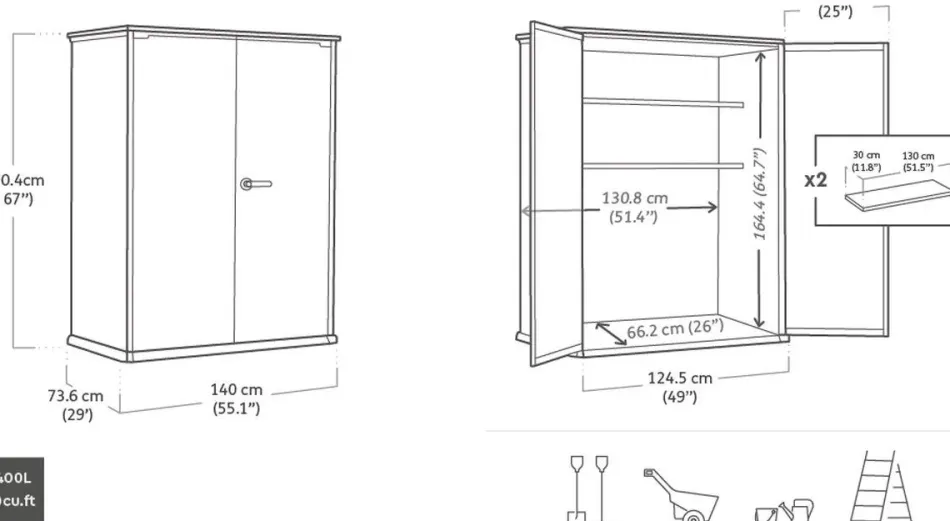 Hot Signature Vertical Storage Shed - Rosewood Brown Storage Cabinets & Shelving Units|Vertical Sheds