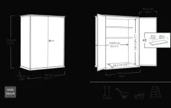 Outlet Signature Vertical Storage Shed - Walnut Brown Small Sheds|Storage Cabinets & Shelving Units