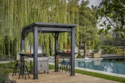 Hot Signature 8x6.5 Grill Gazebo - Ashwood Brown Gazebos