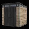 Hot Signature 7x7 Storage Shed - Ashwood Brown Medium Sheds