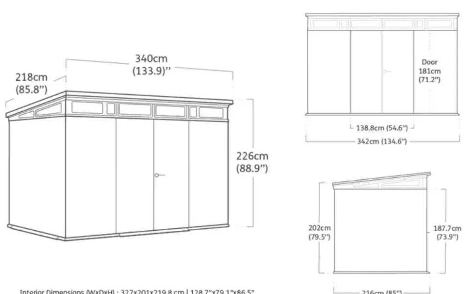 Discount Signature 11x7 Storage Shed - Ashwood Brown Large Sheds