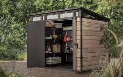 Clearance Signature 9x7 Storage Shed - Ashwood Brown Medium Sheds