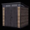 Best Signature 7x7 Storage Shed - Walnut Brown Medium Sheds