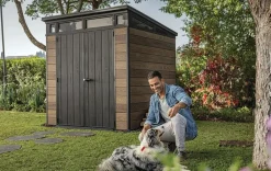 Best Signature 7x7 Storage Shed - Walnut Brown Medium Sheds