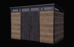 Best Signature 11x7 Storage Shed - Walnut Brown Large Sheds