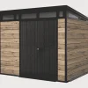 Outlet Signature 9x7 Storage Shed - Pine Brown Medium Sheds