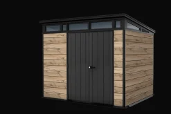 Outlet Signature 9x7 Storage Shed - Pine Brown Medium Sheds