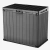 Store-It-Out Darwin Storage Shed - Graphite Trash Can Storage Sheds|Horizontal Sheds