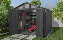 New Stronghold 10x11.5 Storage Shed - Graphite Large Sheds