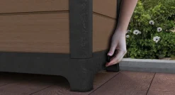 New Tulip 26 Gallon Privacy Screen Planter - Brown Planters|Garden Beds